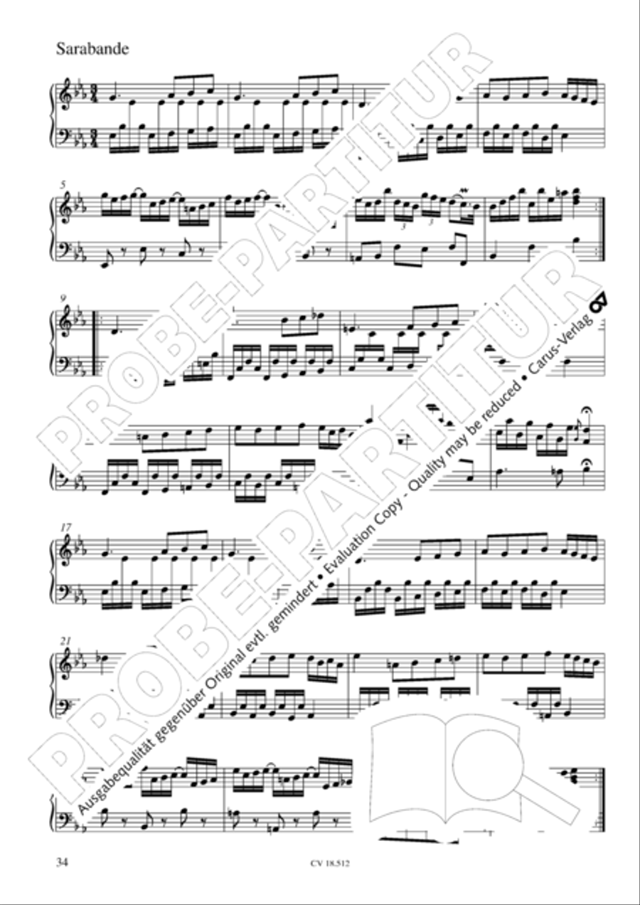 Six Suites Six Suites Harpsichord scores gallery preview page 35