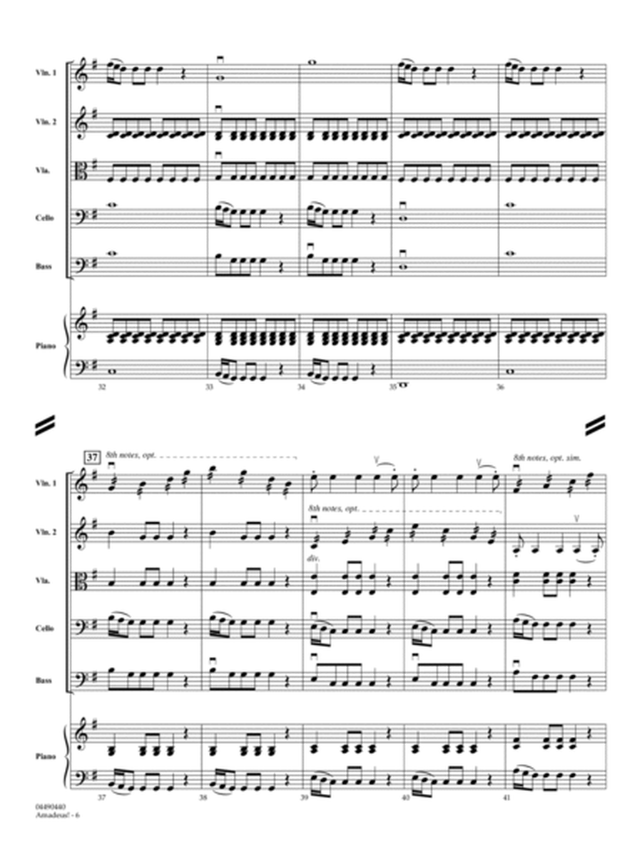 Amadeus! (arr. Jamin Hoffmann) - Full Score