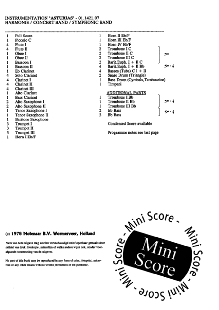 Asturias Concert Band scores gallery preview page 4