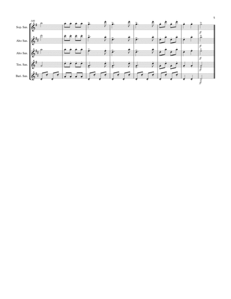 Rondo Alla Turka: Saxophone Quintet image number null