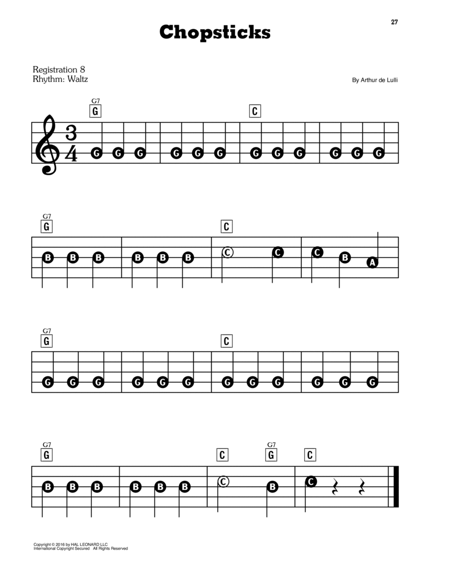 Chopsticks sales piano song