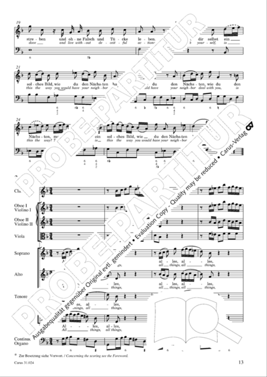 A conscience pure (Ein ungefarbt Gemute) 4-Part scores gallery preview page 14