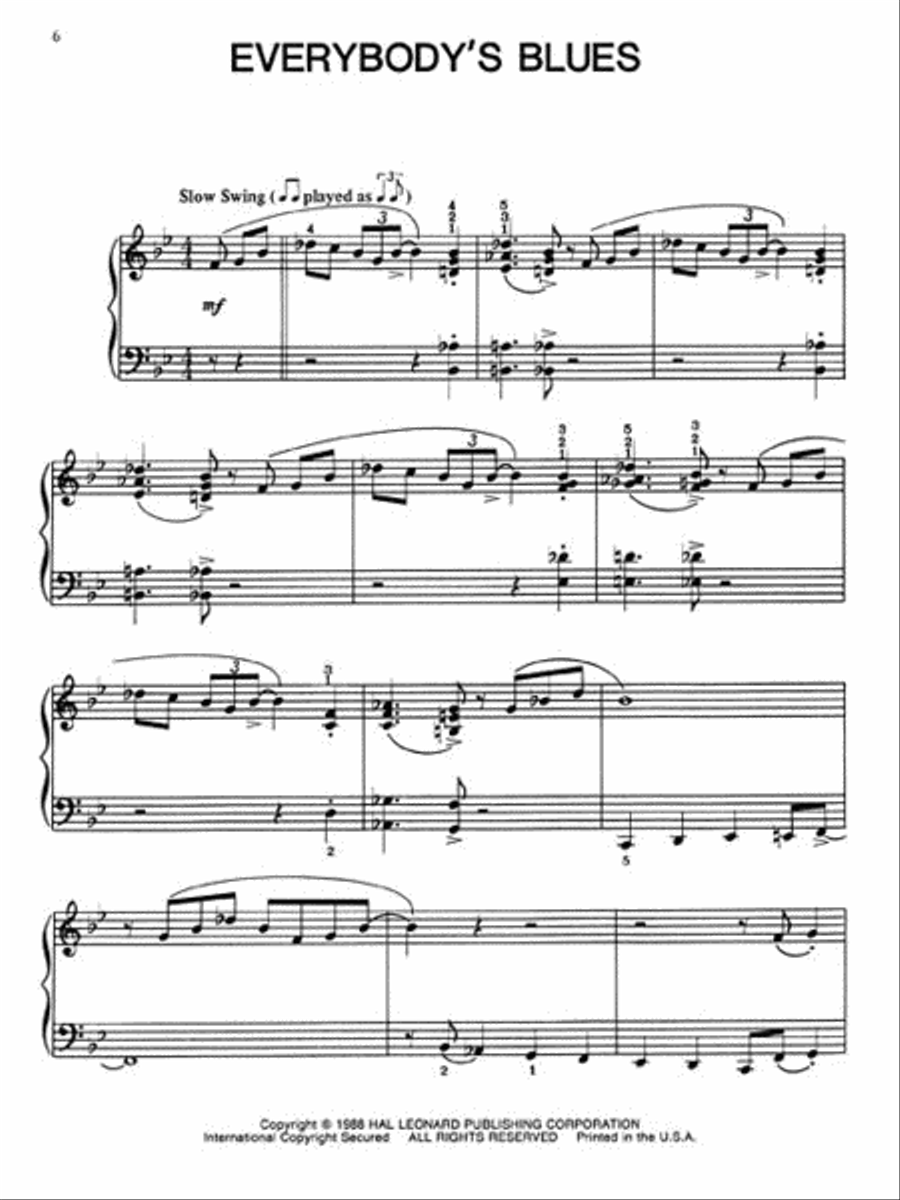 Jazz Fest Jazz Fest Piano Method scores gallery preview page 5