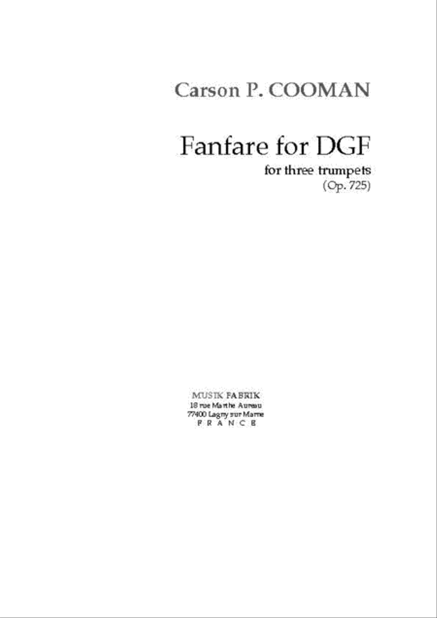 Fanfare for DGF School and Community scores gallery preview page 1
