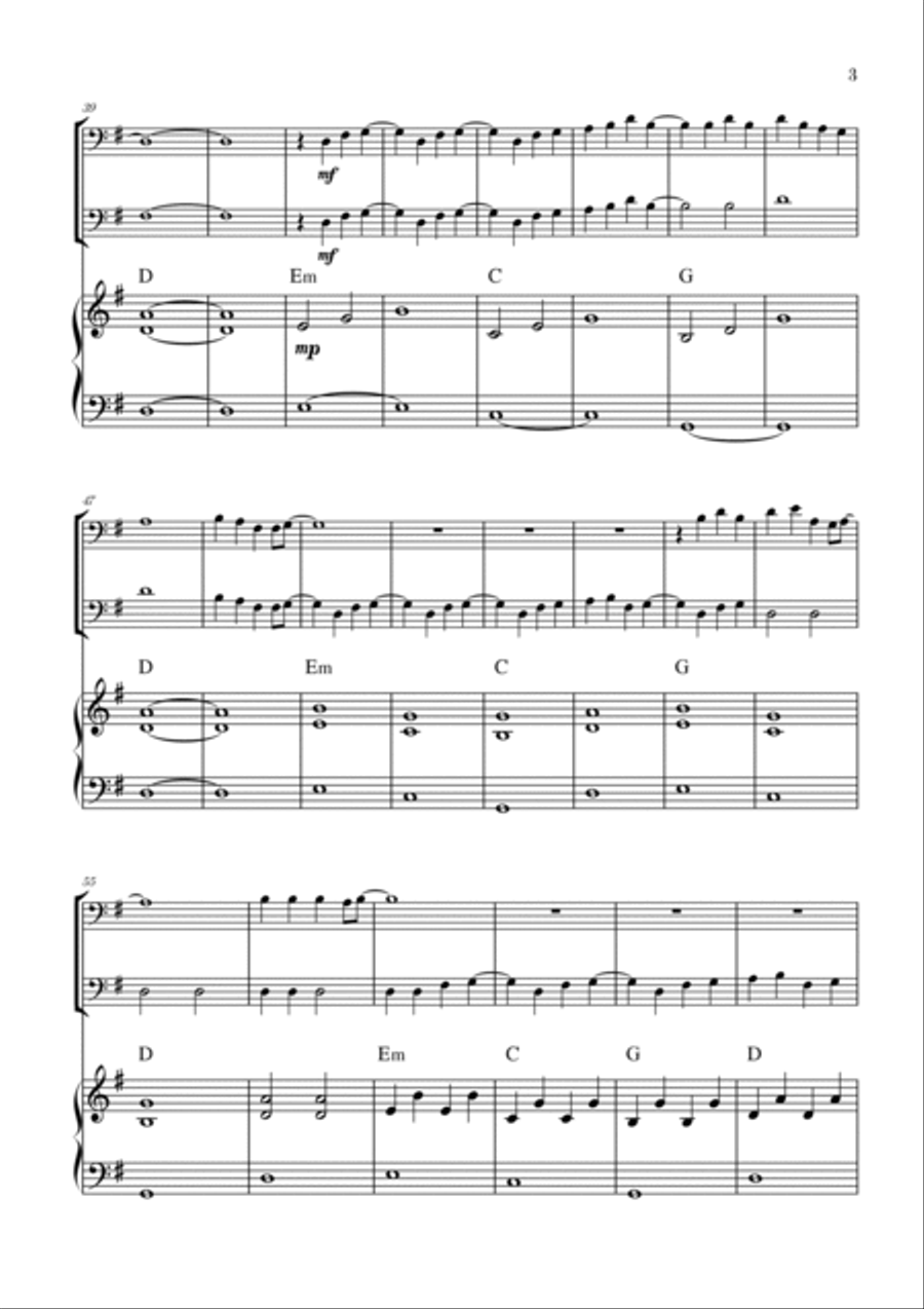 Love Is Gone String Duet scores gallery preview page 3