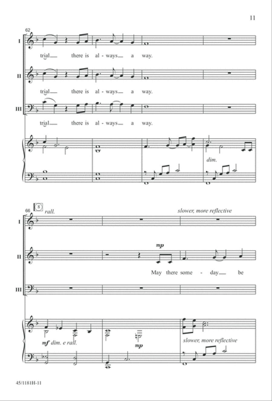 Contemporary Choral Classics 3-Part scores gallery preview page 11