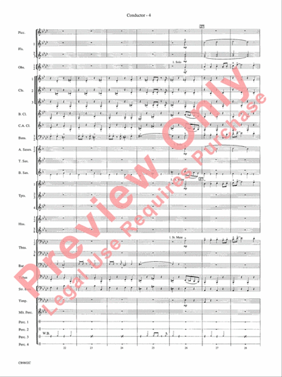 Porgy and Bess (Medley) Concert Band scores gallery preview page 6