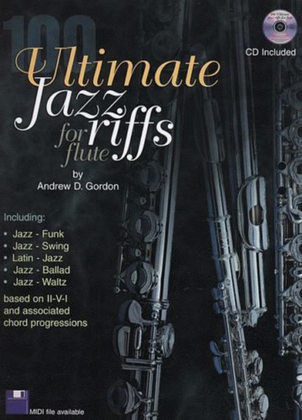 Book cover for 100 Ultimate Jazz Riffs for Flute