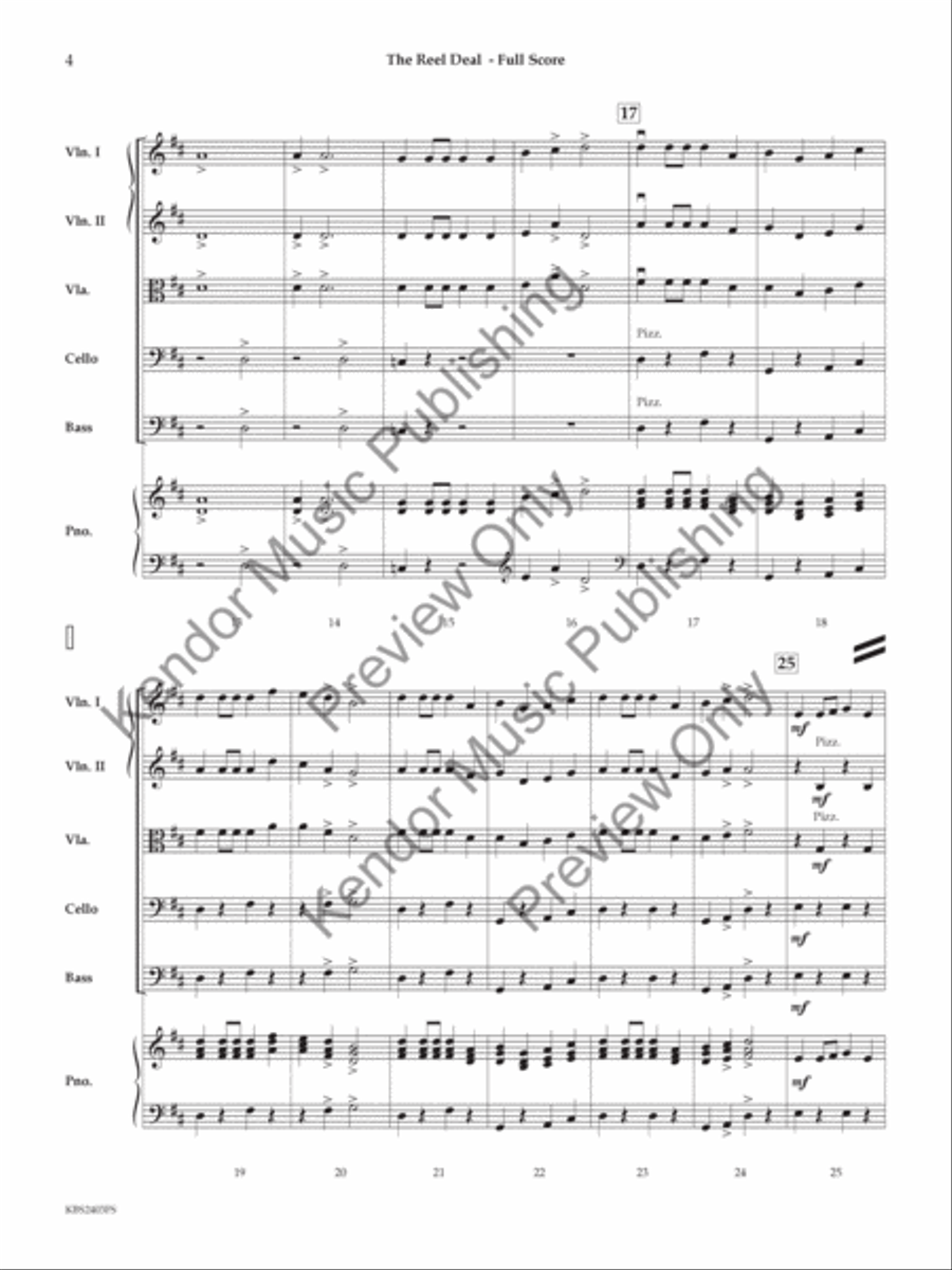 The Reel Deal (Score) String Orchestra scores gallery preview page 5