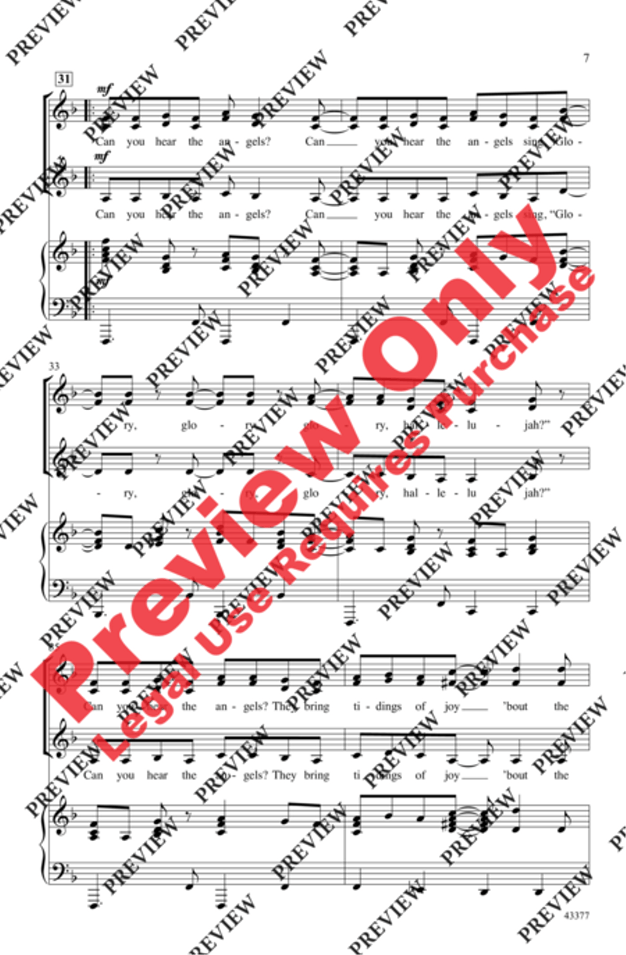 Can You Hear the Angels? Can You Hear the Angels? Women's Choir scores gallery preview page 7