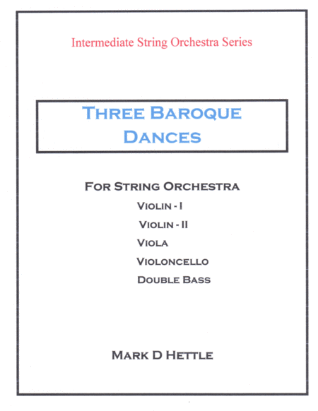 Three Baroque Dances for Intermediate String Orchestra image number null