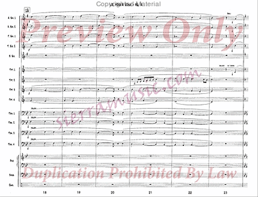 Lo, How A Rose E'er Blooming Jazz Ensemble scores gallery preview page 5