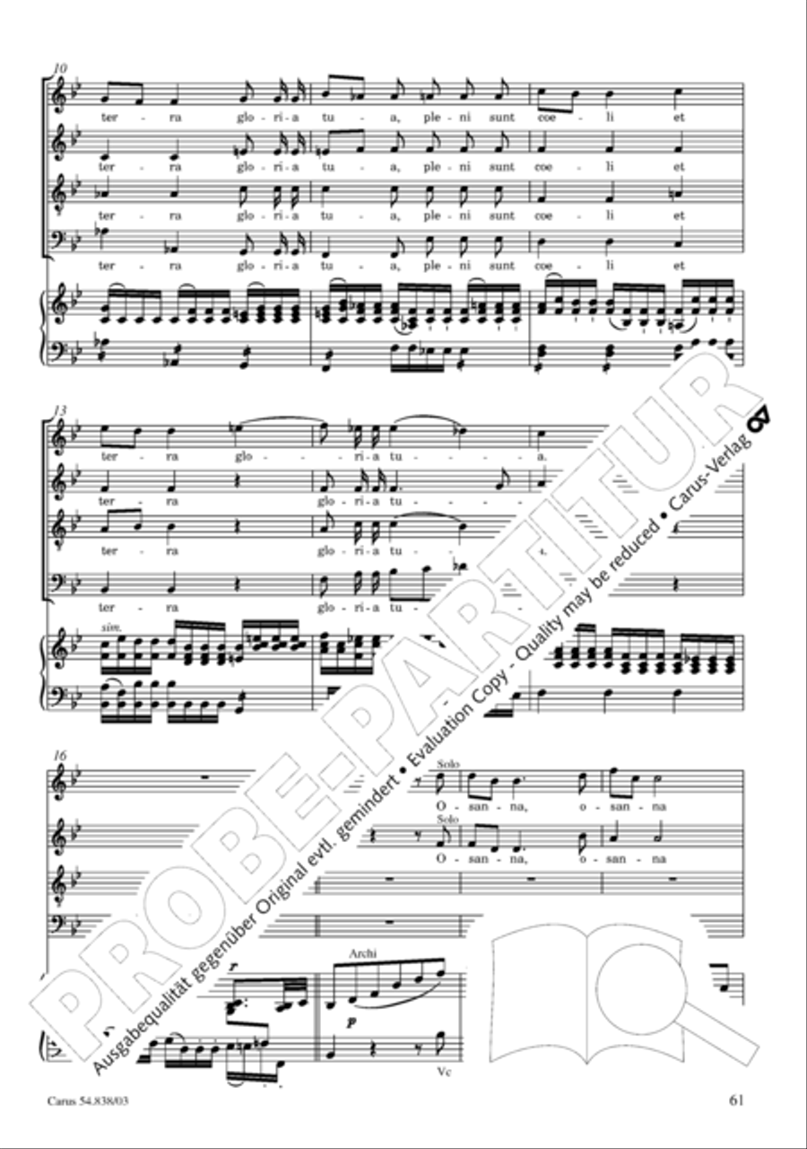 Requiem in B 4-Part scores gallery preview page 66