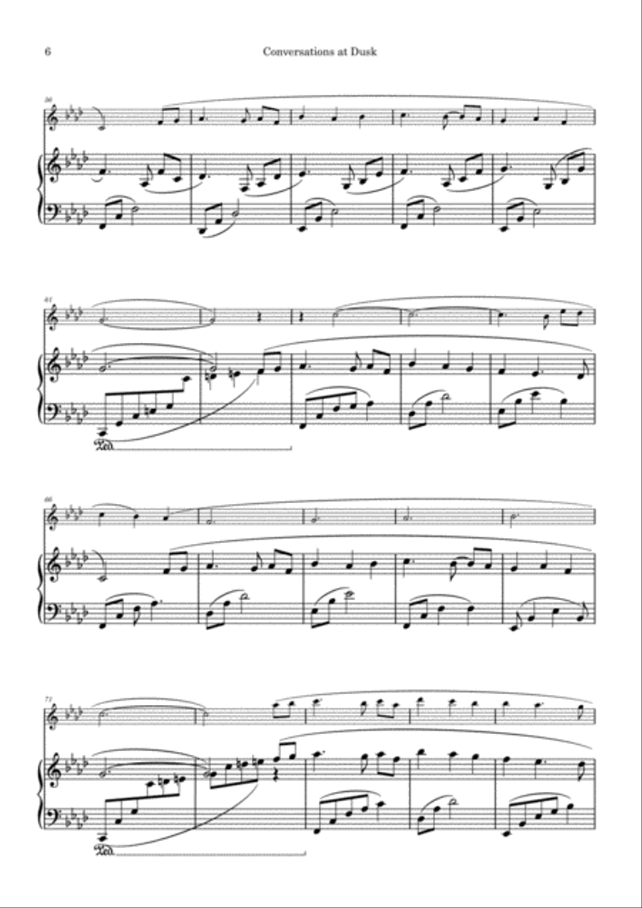 Conversations at Dusk Flute Solo scores gallery preview page 6
