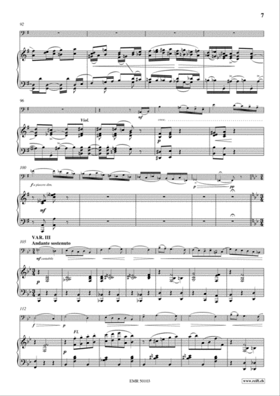 Variations On A Rococo Theme Bassoon Solo scores gallery preview page 8
