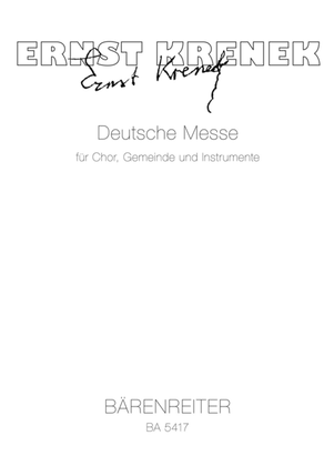 Book cover for Deutsche Messe fur Chor, Gemeinde und Instrumente