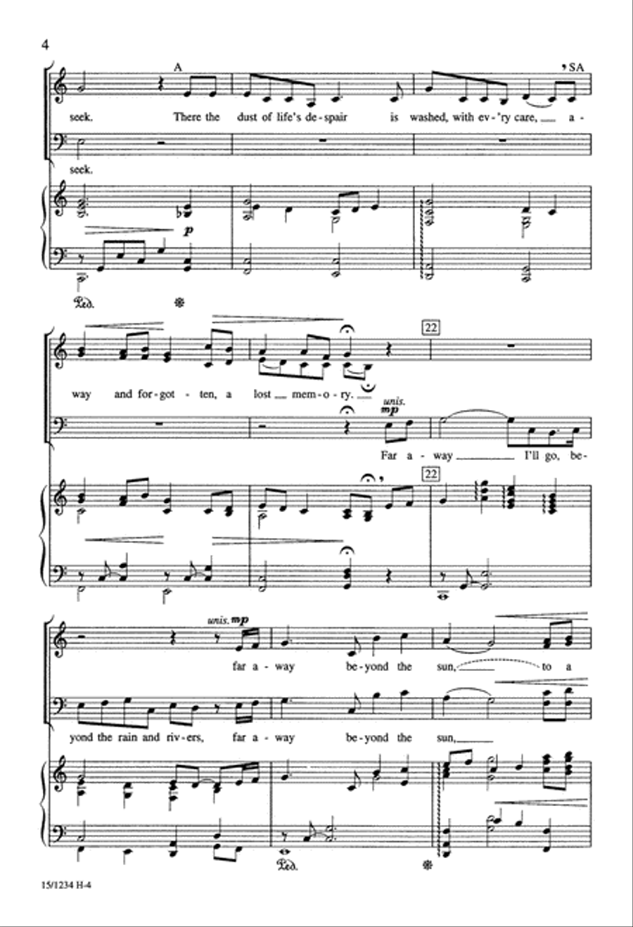 Beyond the Rain and Rivers 4-Part scores gallery preview page 5