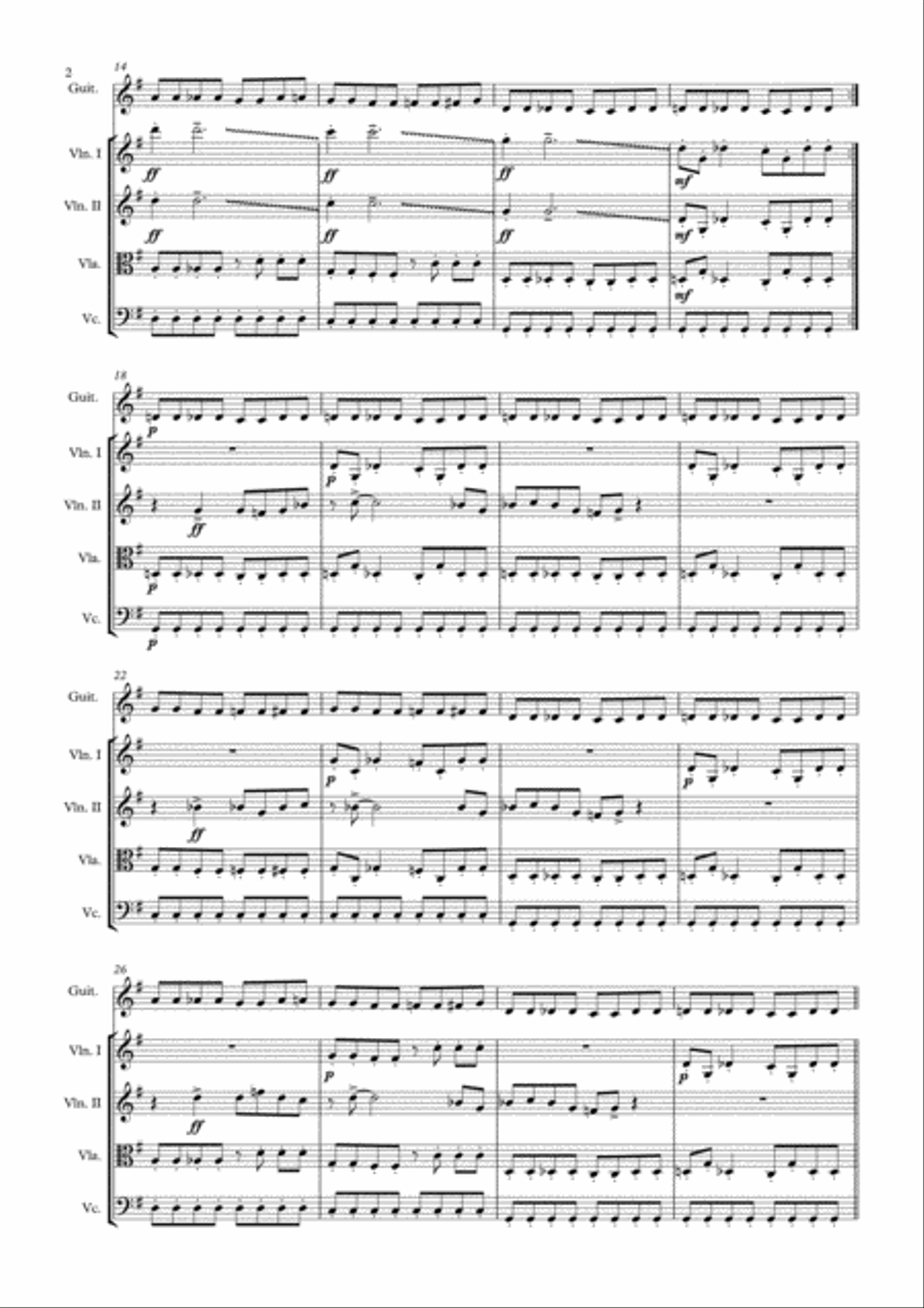 Batman Theme Chamber Orchestra scores gallery preview page 2