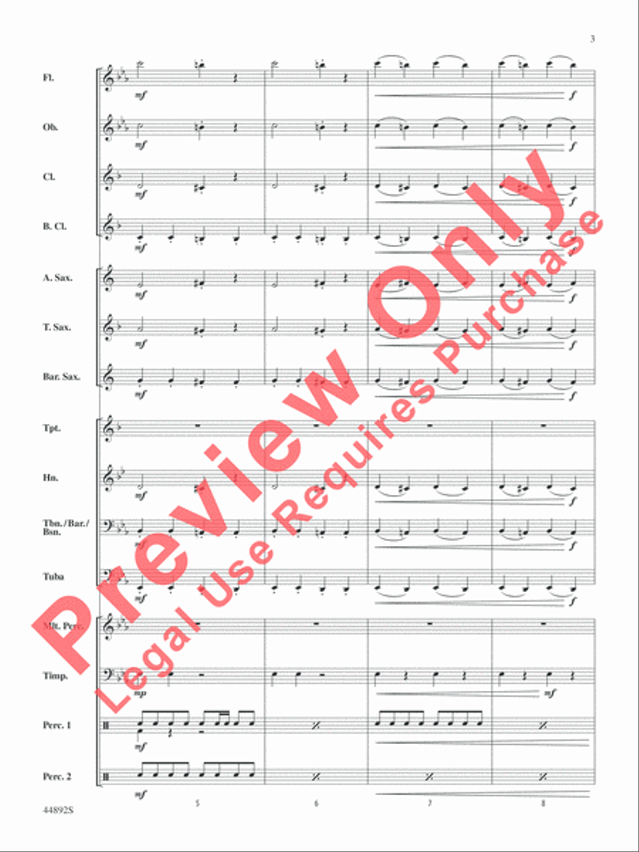 Zephyr Concert Band scores gallery preview page 4