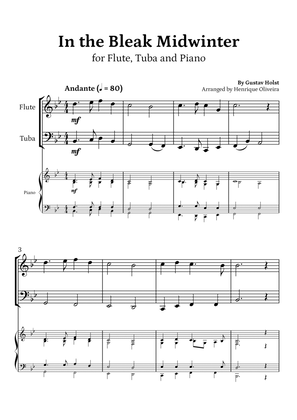 In the Bleak Midwinter (Flute, Tuba and Piano) - Beginner Level