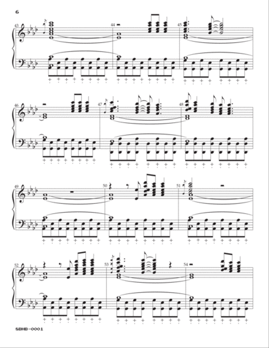Chasing Cars Handbell Choir scores gallery preview page 6