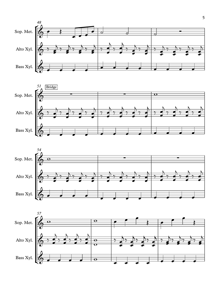 Count On Me Percussion scores gallery preview page 5