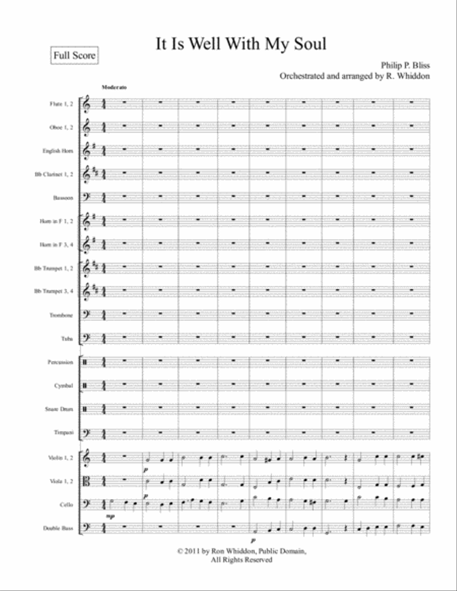 It Is Well With My Soul Full Orchestra scores gallery preview page 2