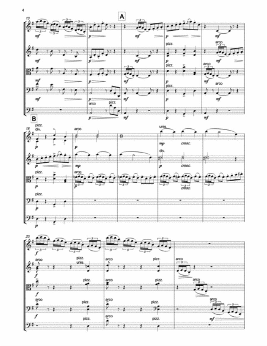 DEBUSSY Arabesque No.2 for string orchestra String Orchestra scores gallery preview page 3