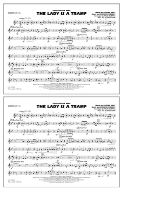 Book cover for The Lady Is A Tramp - Baritone T.C.