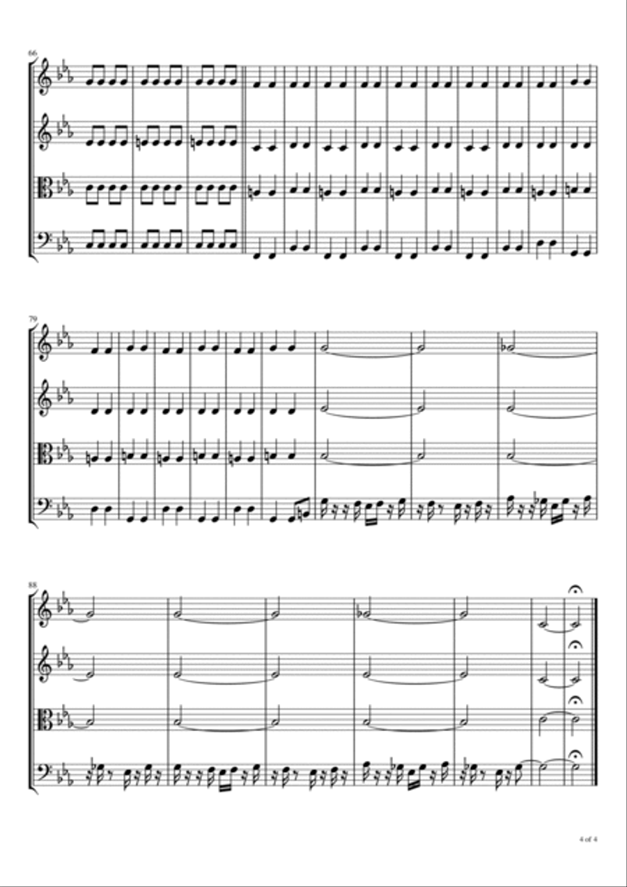 Summer In The City String Quartet scores gallery preview page 5