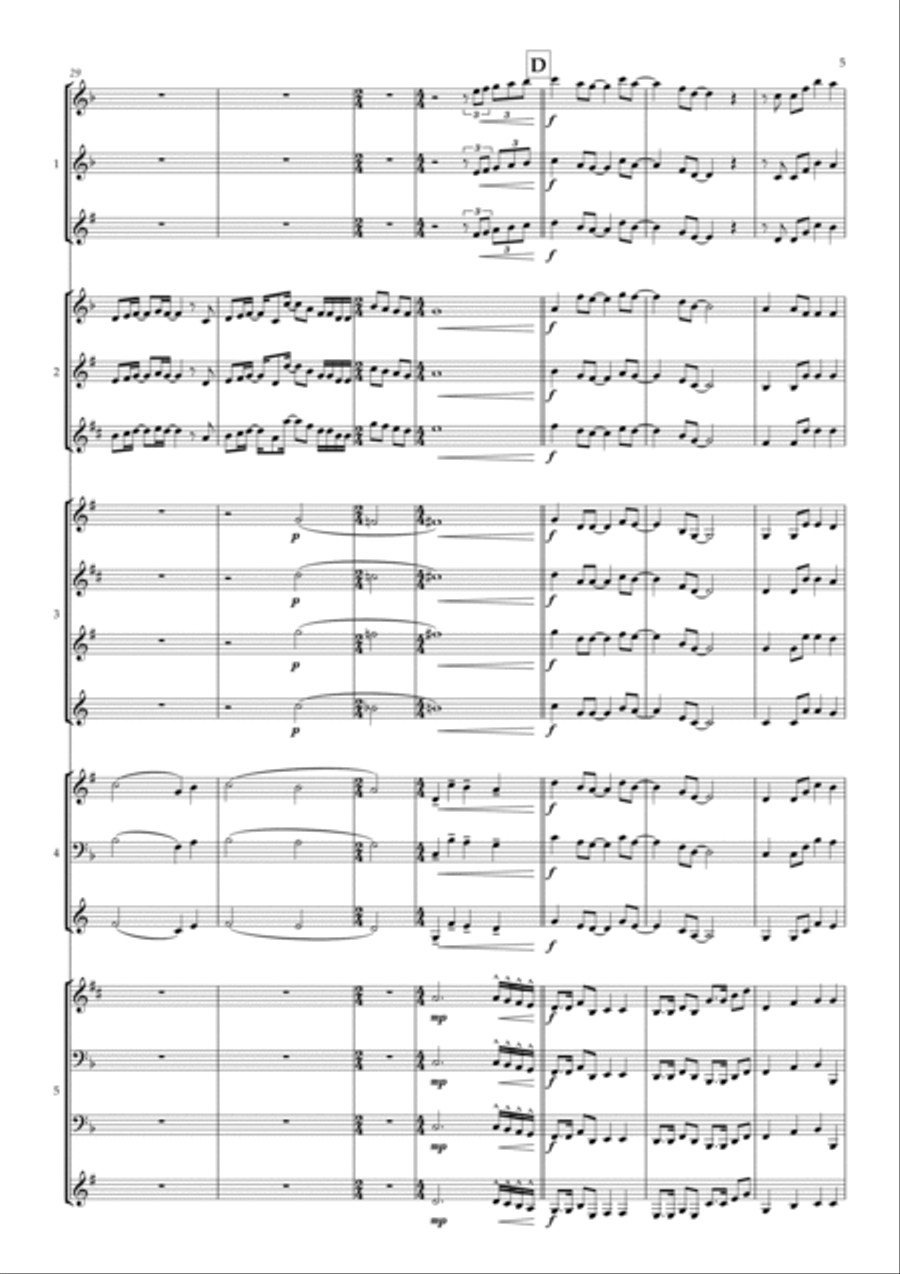 Can You Feel The Love Tonight Concert Band scores gallery preview page 5