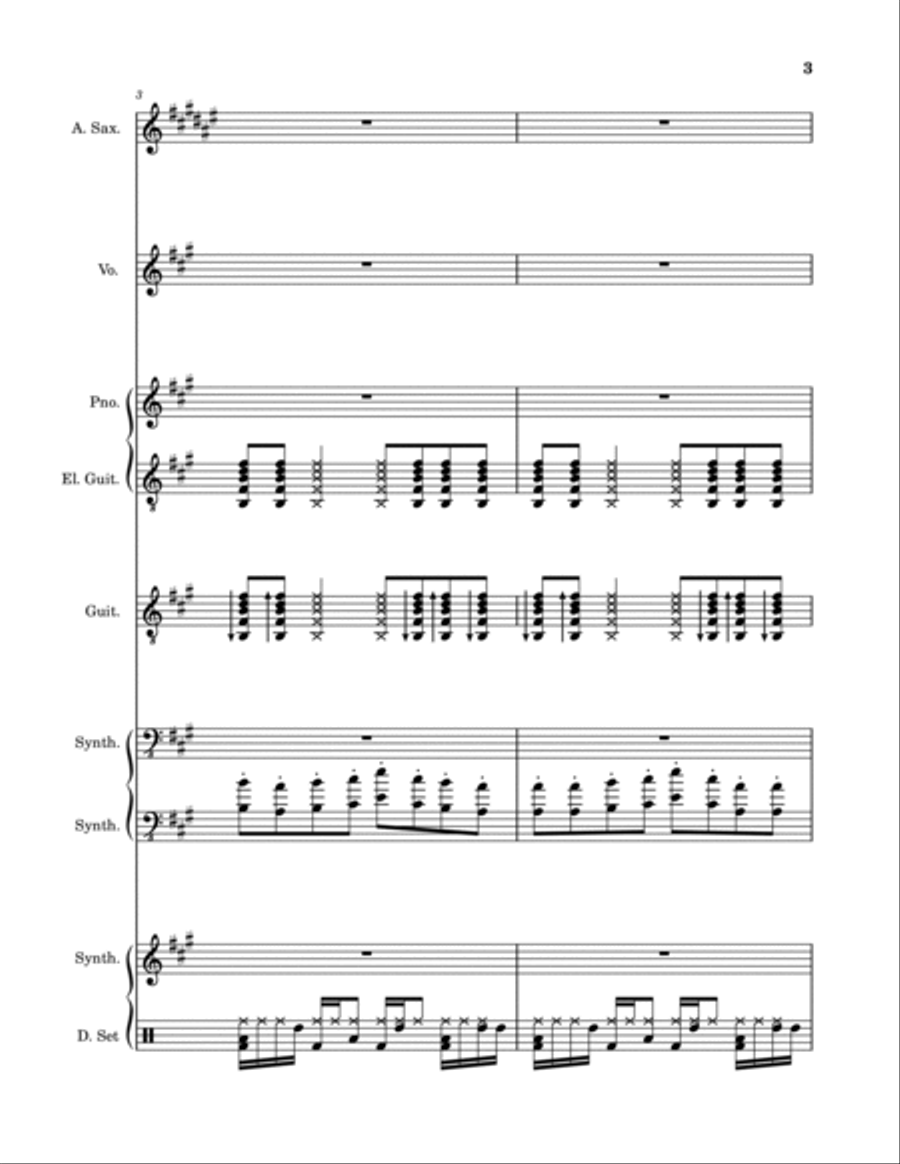 Red Wine Supernova Red Wine Supernova A Cappella scores gallery preview page 3