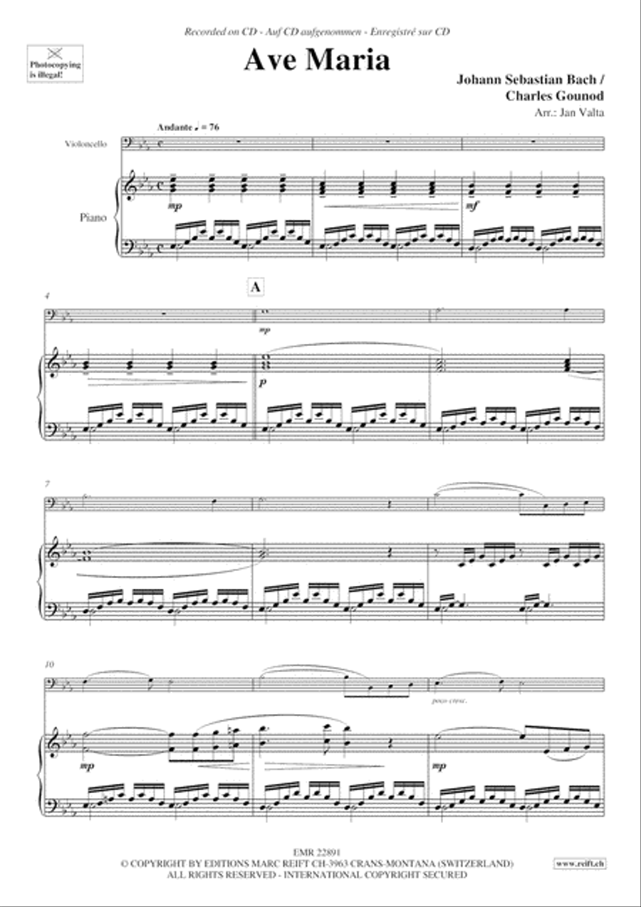 Ave Maria Piano Accompaniment scores gallery preview page 4