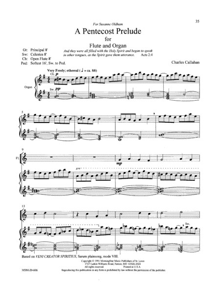 Preludes for Flute and Organ image number null