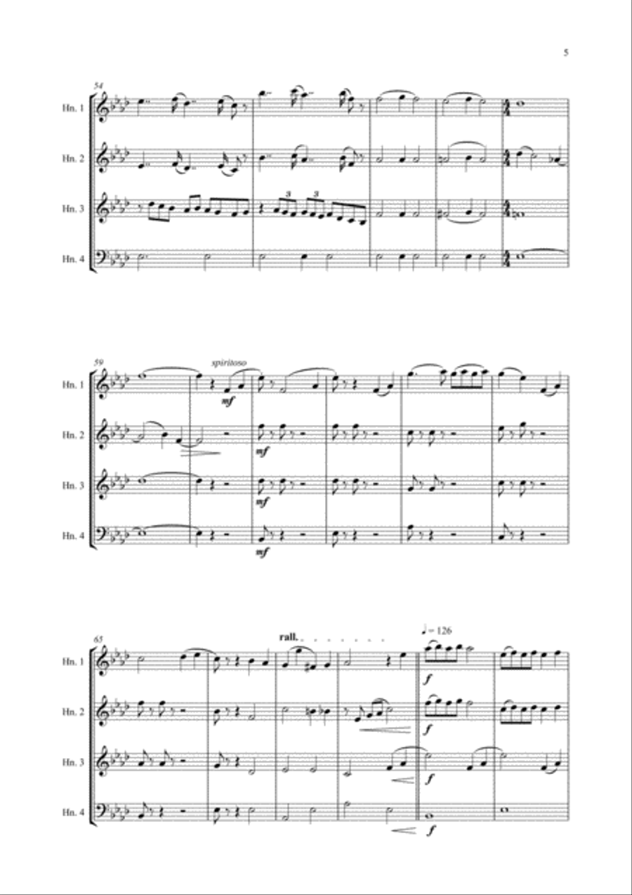 Pure Imagination Brass Ensemble scores gallery preview page 5