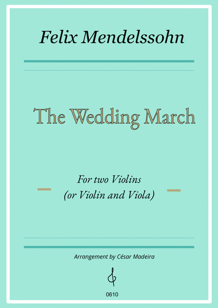The Wedding March - Violin Duet (Full Score) image number null