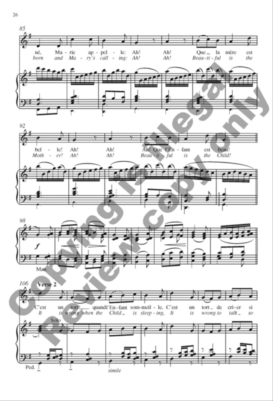 The Snow Lay On the Ground: Nine Festive Carol Settings 4-Part scores gallery preview page 32