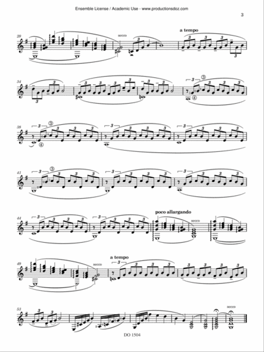 Four States of Being Classical Guitar scores gallery preview page 3