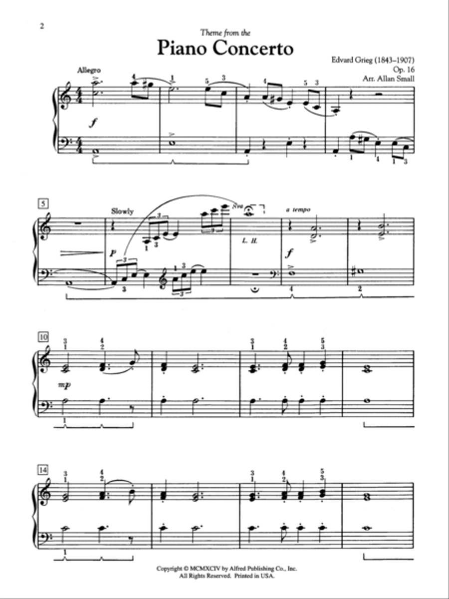 Piano Concerto Theme Small Ensemble scores gallery preview page 4