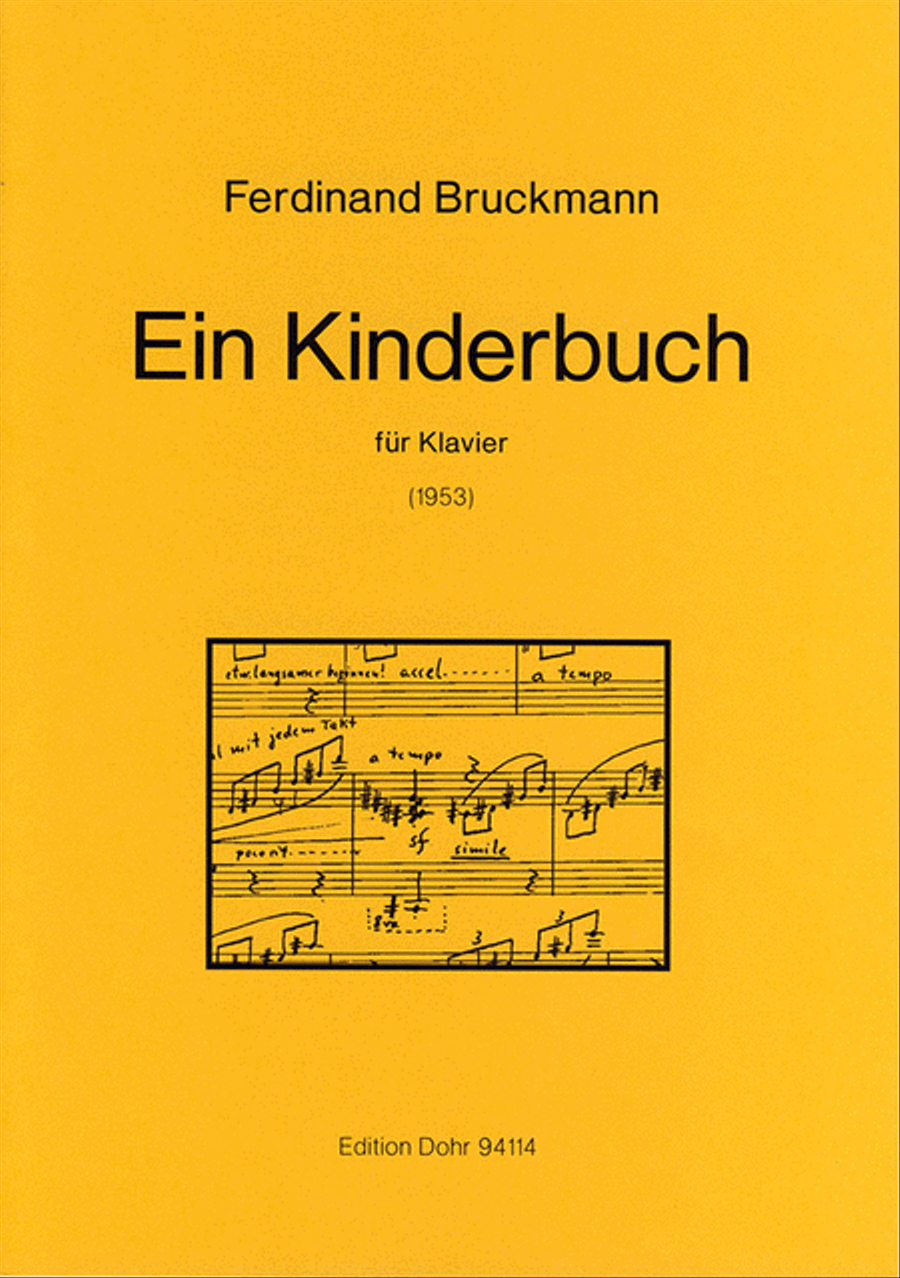 Ein Kinderbuch für Klavier (1953) Piano Solo scores gallery preview page 1