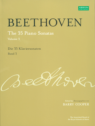 Book cover for The 35 Piano Sonatas, Volume 3