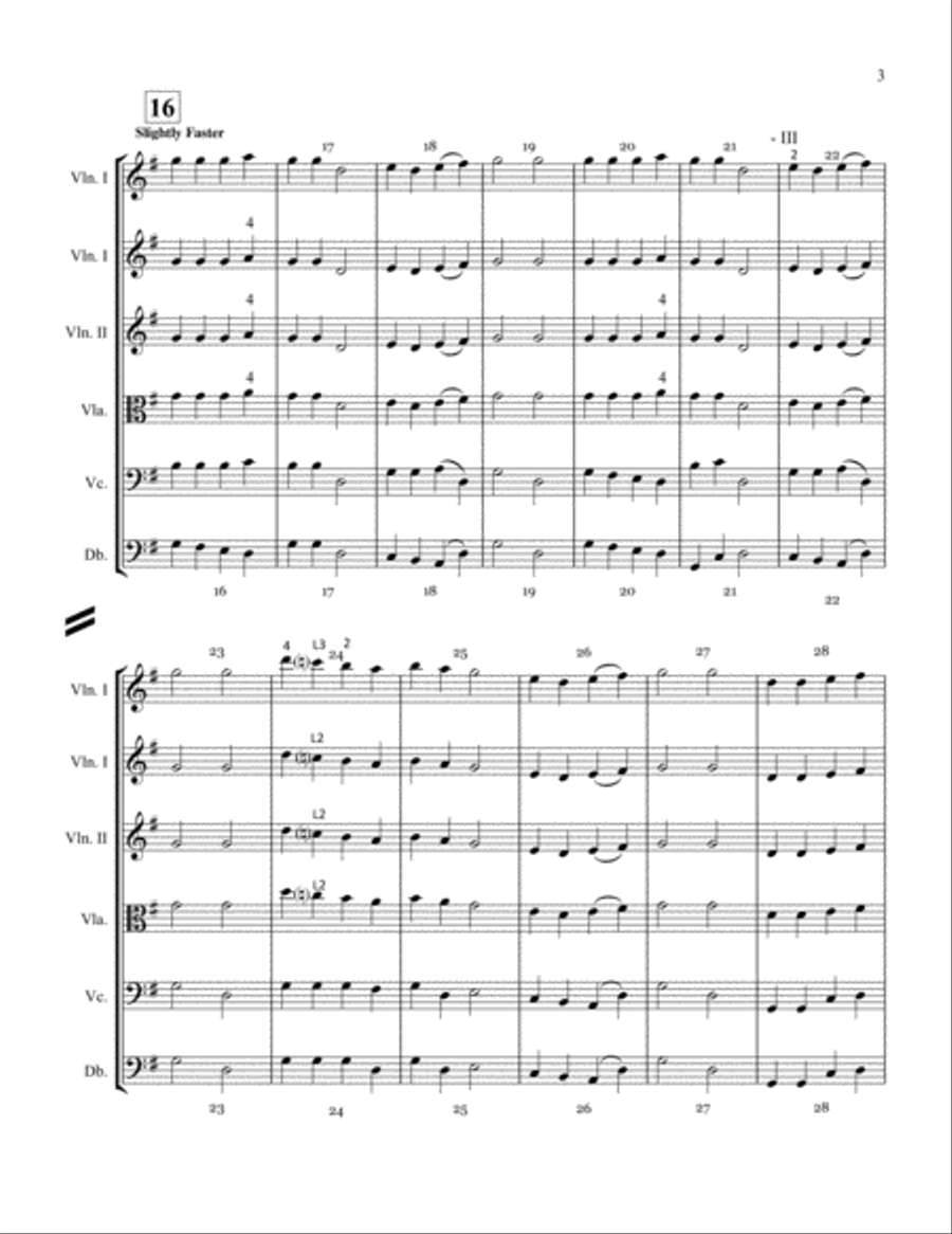 Holiday Medley Chamber Orchestra scores gallery preview page 4