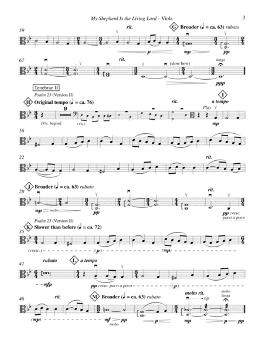 My Shepherd Is the Living Lord (Psalm 23): from Tenebrae (I-II) Choir scores gallery preview page 4