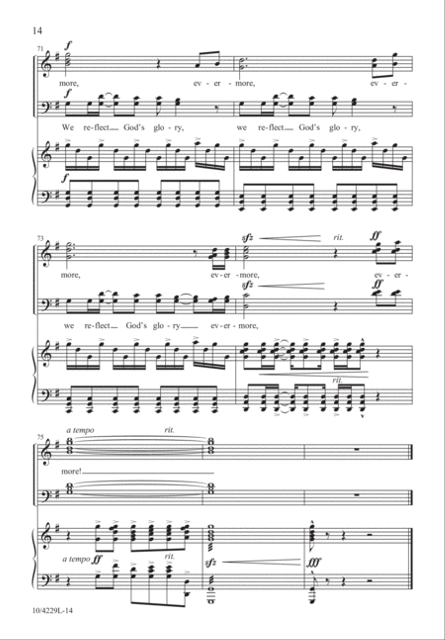 The Glory of the Lord The Glory of the Lord 4-Part scores gallery preview page 14