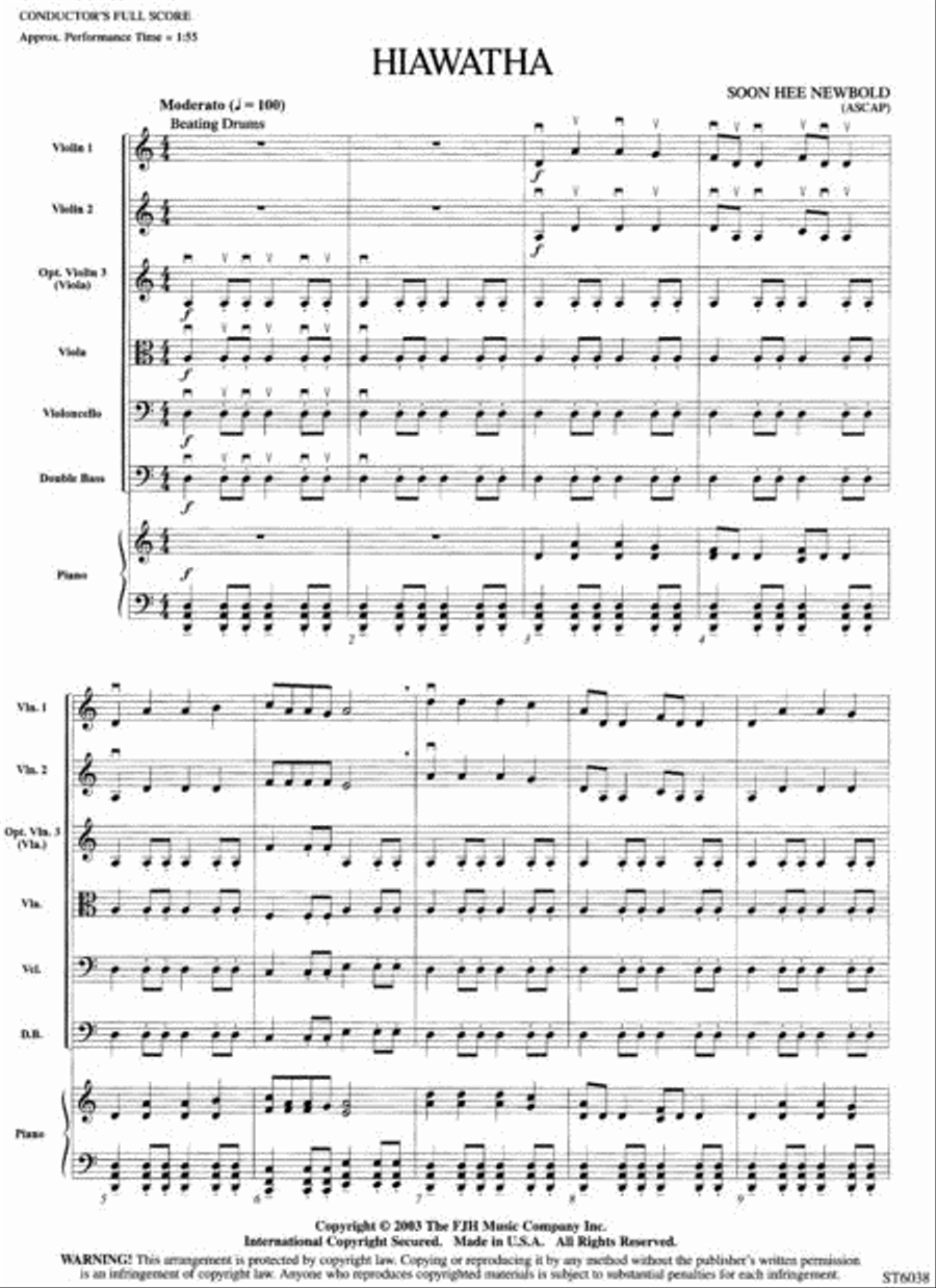 Hiawatha Hiawatha String Orchestra scores gallery preview page 2