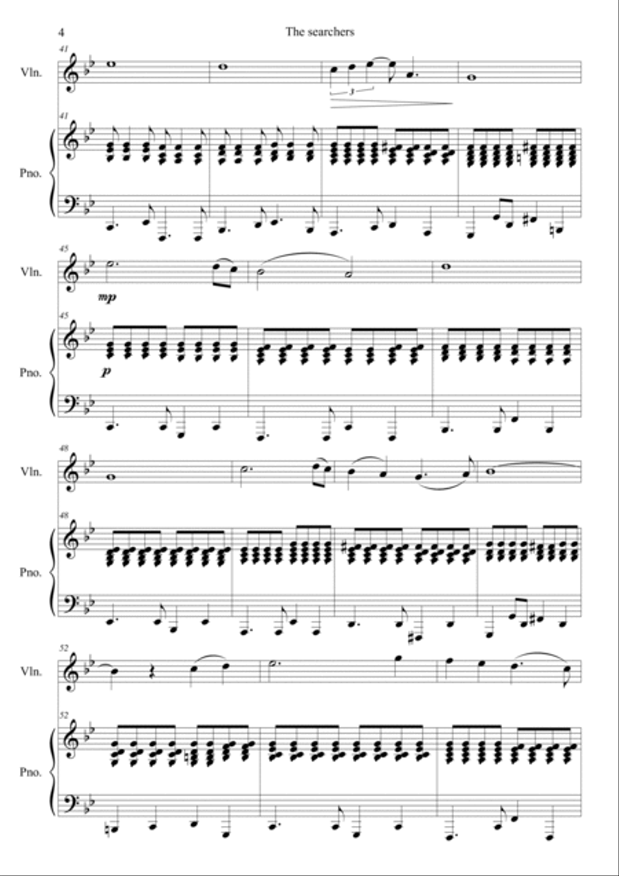 The Searchers Violin Solo scores gallery preview page 4