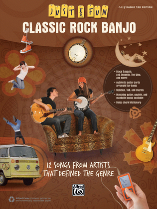 Book cover for Just for Fun -- Classic Rock Banjo