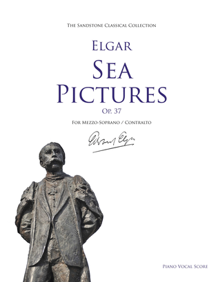 Book cover for Sea Pictures, Op. 37 Piano Vocal Score (Traditional Keys for Mezzo-Soprano / Contralto)
