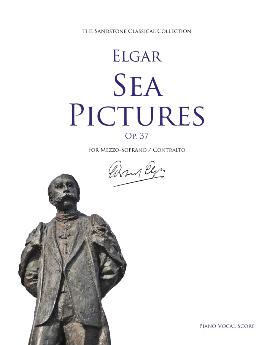 Book cover for Sea Pictures, Op. 37 Piano Vocal Score (Traditional Keys for Mezzo-Soprano / Contralto)