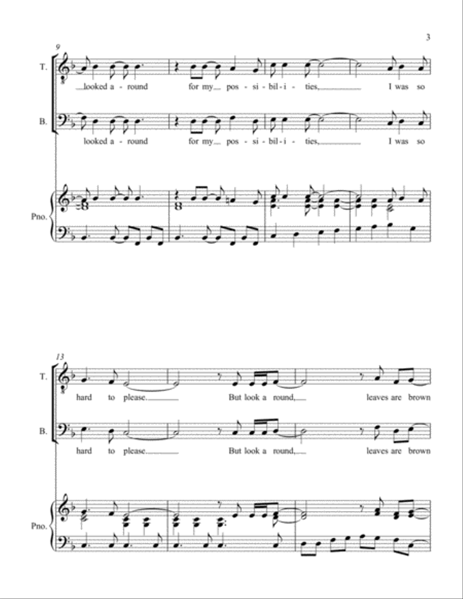 A Hazy Shade Of Winter Voice scores gallery preview page 3